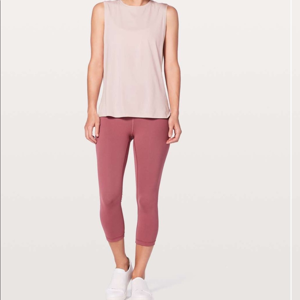 Pink lululemon love sleeveless tank size 4